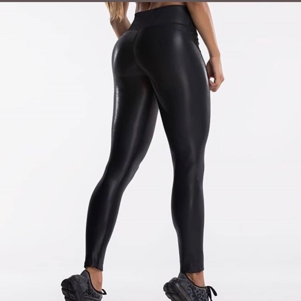 Black Glossy Leggings
